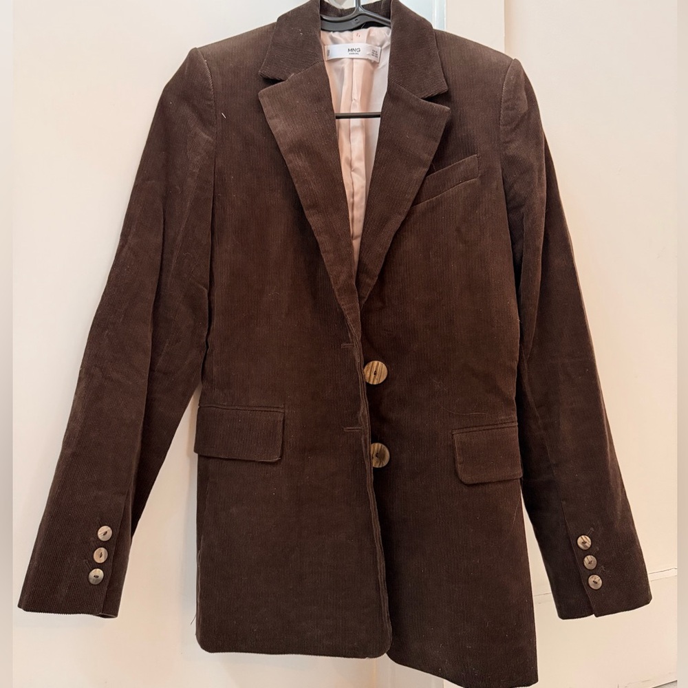 Chocolate Brown Corduroy Blazer